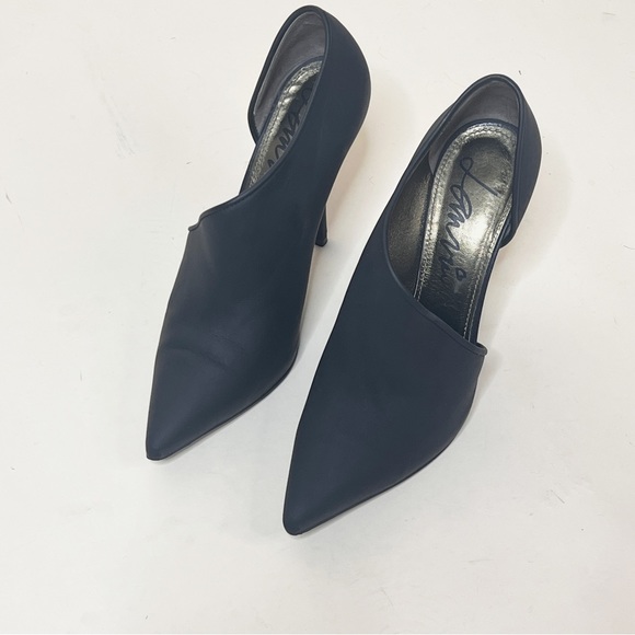 LANVIN BLACK POINTED TOE STILETTO BOOTIE - Picture 10 of 14